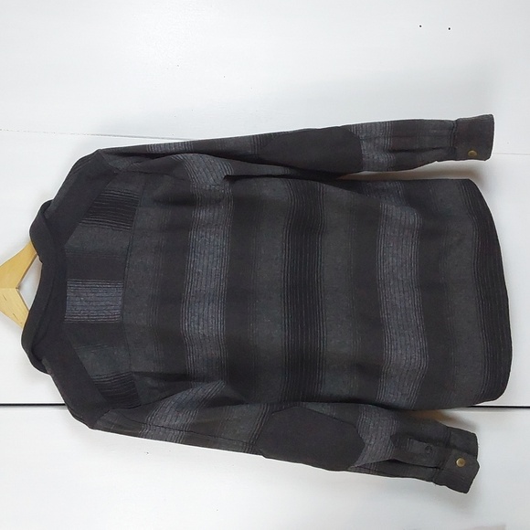 Roark Men's Black/ Gray Snap Button Plaid Flannel Heavyweight Shirt Sz.M - Picture 5 of 9
